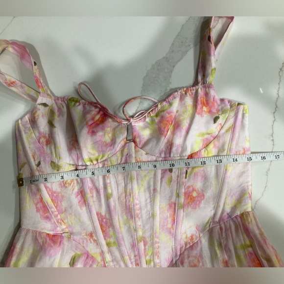 Bardot Pink Floral Maxi Dress - Picture 8 of 8